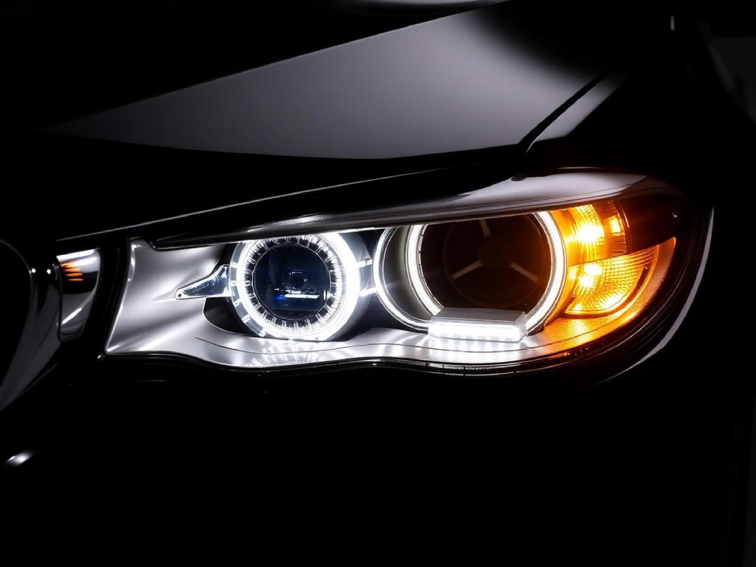 Headlight after restoration